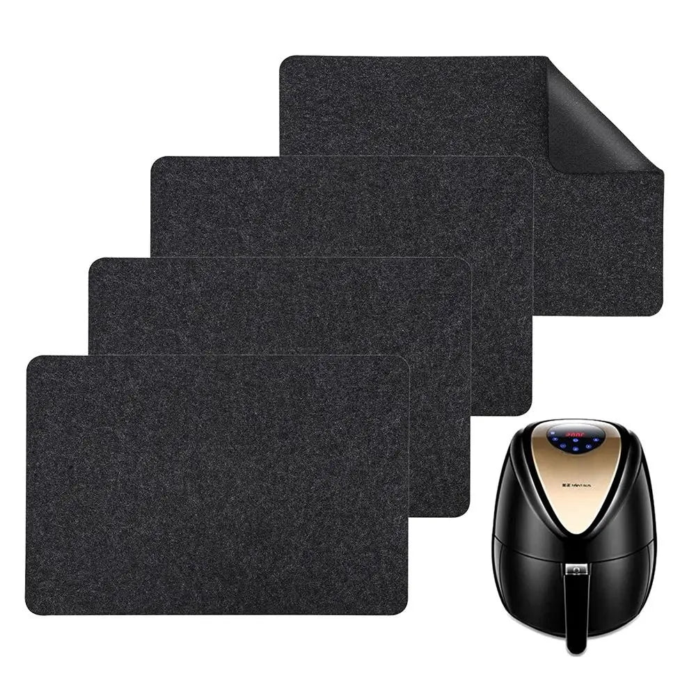 Silicon Heat Resistant Mat New Air Fryer Heatproof Worktop Protector Heat Insulation Felt Slide Countertop Protector