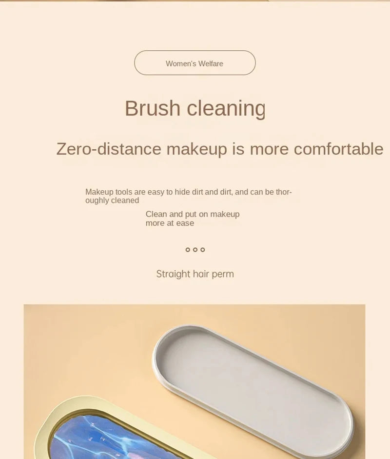 Xiaomi Multi Functional Cleaning Machine High Frequency Vibration Jewelry Glasses Cleaner Portable Mini Electric Cleaning Box