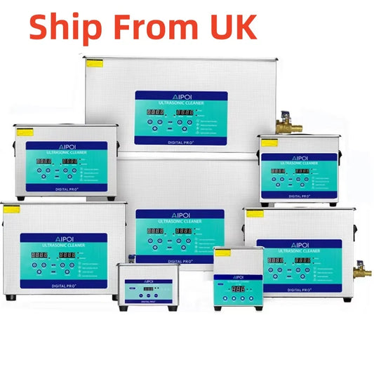 [Ships from UK ] AIPOI Ultrasonic Cleaner 800ml 2L 3.2L 6.5L 10L 15L 22L 30L Home Appliance