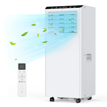 4-In-1 Portable Air Conditioner With Follow Me Function, 7000BTU Dehumidifier, Ventilation, 24 Hour Timer,Sleep Mode&Window Kit