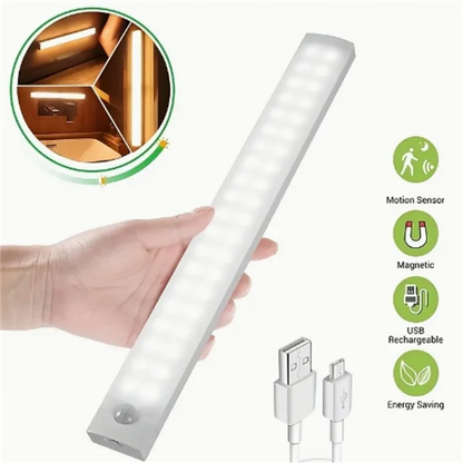 1PCS Human Ultra-thin Sensing Intelligent USB Charging Sensing Light Strip Display Cabinet Kitchen Wardrobe Dimming Light