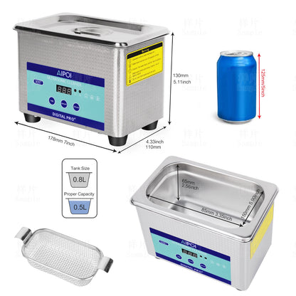 [Ships from UK ] AIPOI Ultrasonic Cleaner 800ml 2L 3.2L 6.5L 10L 15L 22L 30L Home Appliance