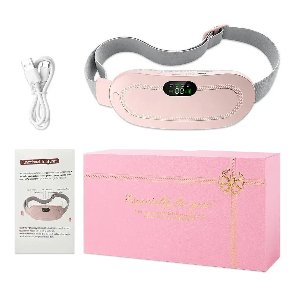 Portable Heating Pad Menstrual Heating Massager Belt Abdominal Belt Period Relief Thermal Massager Belly Warm Palace Belt