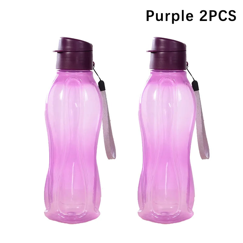 800ML Bottle Plastic Water Bottle Portable Outdoor Sports Water Cup Large Capacity Solid Color Space Cup Plastic Drinkware