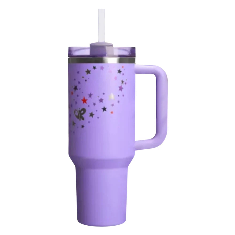 40oz Double-Layer Insulated Cup Lid&Straw Thermal Water Bottle Stainless Steel Vacuum Insulated Mug Cup for Cold Hot Beverages