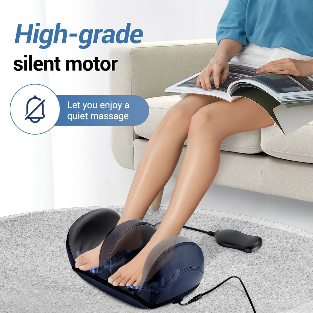 Electric Shiatsu Foot Massager Kneading Roller Deep Muscle Relaxation Full Body Massage Arm Calf Pain Relieve Health Care