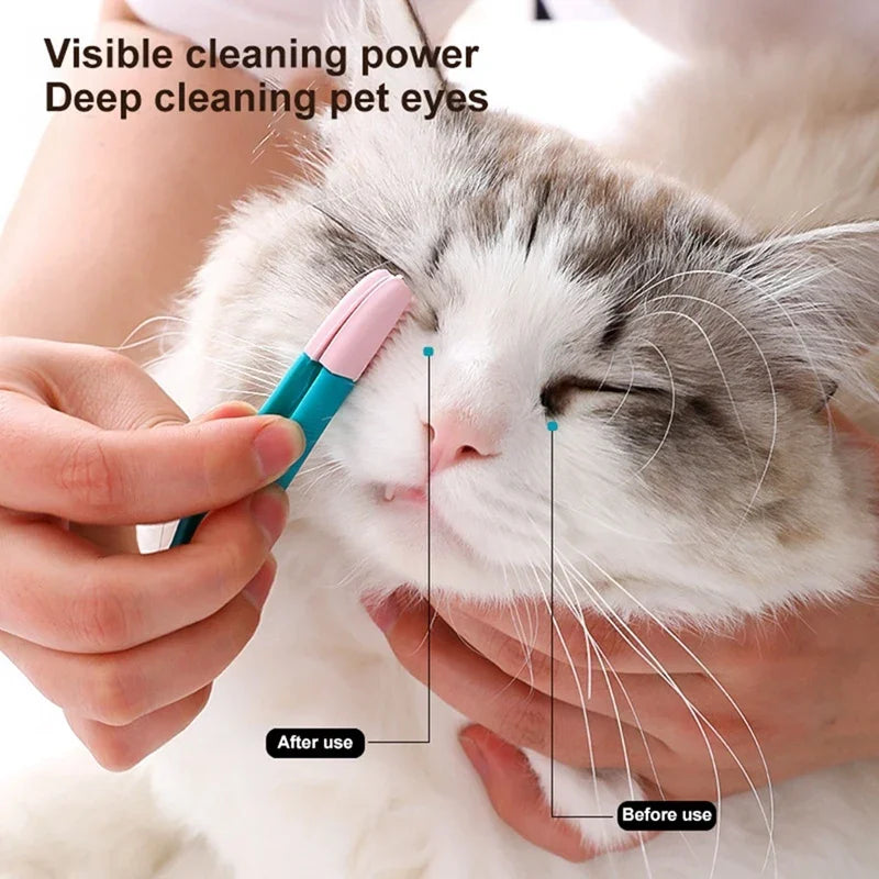 Pet Eye Comb Brush Tear Stain Remover Comb Silicone soft  Grooming Tools  Small Cat Dog Kitten Cleaning Eye Scabs Dog toys Cats