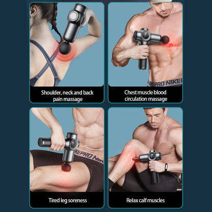 99 Level Massage Gun Fascia Deep Muscle Relax Body Neck Massager Electric Fitness Equipment Noise Reduction Male Female