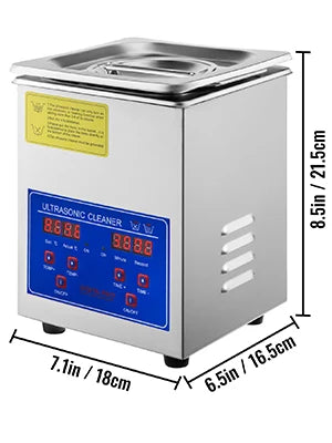 VEVOR Ultrasonic Cleaner Digital Timer  2L 3L 6L 10L 15L 22L 30L Stainless Steel Bath Jewelry Glasses Watch Cleaning Machine