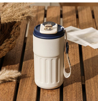 450ml Thermos Bottle Smart Display Temperature 316 Stainless Steel Vacuum Cup Office Coffee Cup Business Portable Thermal Mug