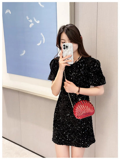 2024 Women Silver Gold Shell Bag Cute Acrylic Evening Clutch Bag With Strap For Wedding Party Small Purses Designer Handbags