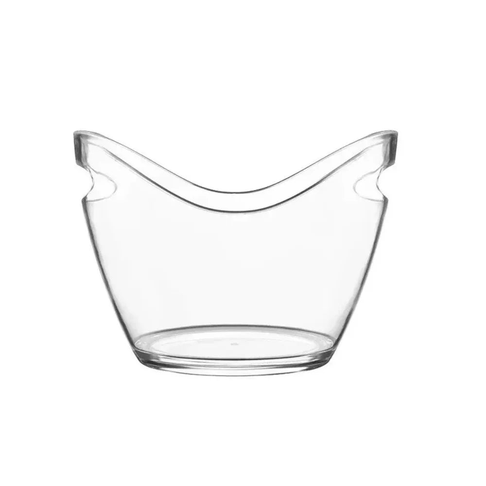 4/8/12L Transparent Ice Bucket Acrylic Large Capacity Wine Chilling Bucket Anti-fall Champagne Bottles Ice Cooler Club