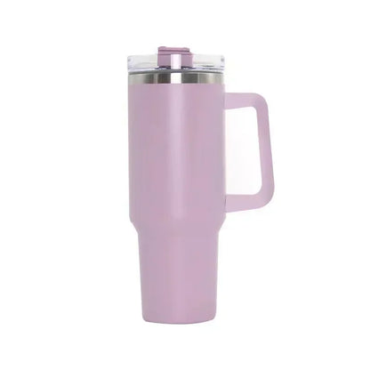 NEW 40oz Stainless Steel Water Bottle with Handle Lid Straw Vacuum Thermos Cup Car Coffee Mug Personalized Tumbler