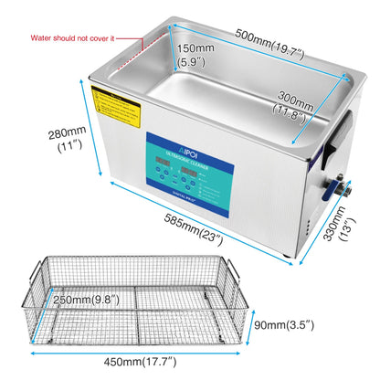 [Ships from UK ] AIPOI Ultrasonic Cleaner 800ml 2L 3.2L 6.5L 10L 15L 22L 30L Home Appliance