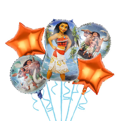 New Disney Moana Birthday Decoration Tableware Balloons Cups Plates Set Banner Vaiana Moana Theme Birthday Party Deco Supplies