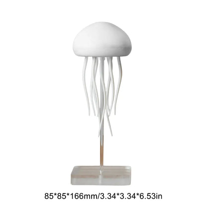 RGB Gradient Jellyfish Atmosphere Bedside Lamp Rechargeable Desk Lamp with Dancing Legs and Touch Sensor Voice Control