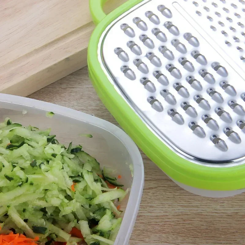 Plastic Manual Vegetable Chopper Slicer Cheese Carrot Shredder 3-in-1 Potato Grater French Fry Cutter Kitchen Fruit Accessories