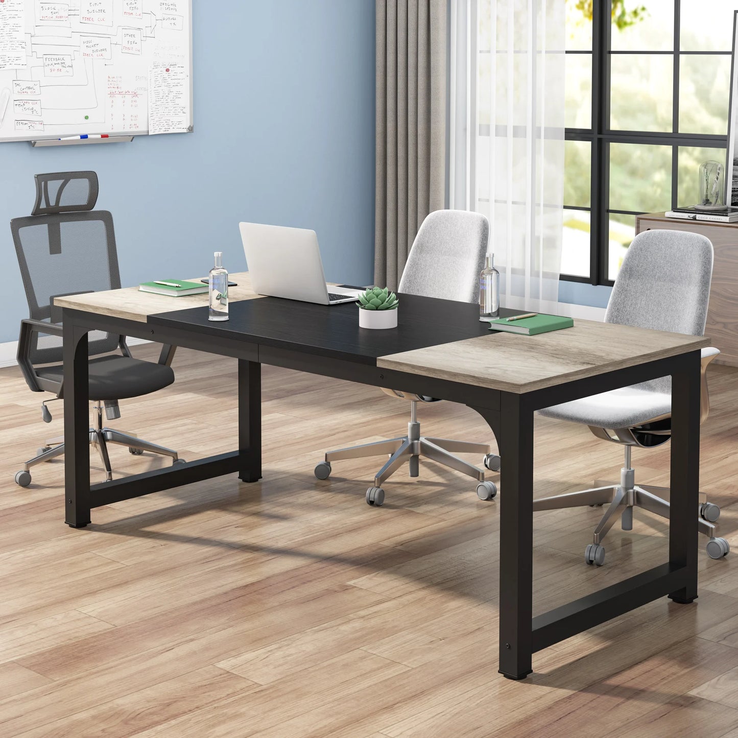 Tribesigns Modern Computer Desk Large Office Desk Computer Table Study Writing Desk Workstation for Home Office