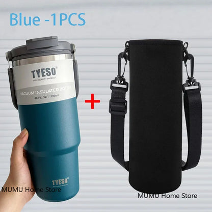 Tyeso Tumbler Coffee Cup Stainless Steel Vacuum Thermal Insulated Mug Large Capacity Double Drink Car Water Bottle Travel Mug