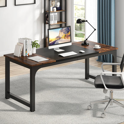 Tribesigns Modern Computer Desk Large Office Desk Computer Table Study Writing Desk Workstation for Home Office