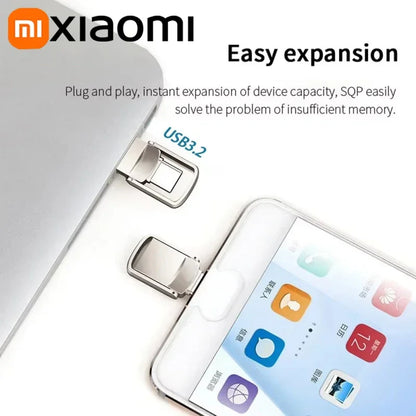 Xiaomi U-Disk USB 3.2 Type-C Interface Mobile Phone Computer Mutual Transmission Portable USB Memory 2TB 1TB 512GB 2025 NEWEST