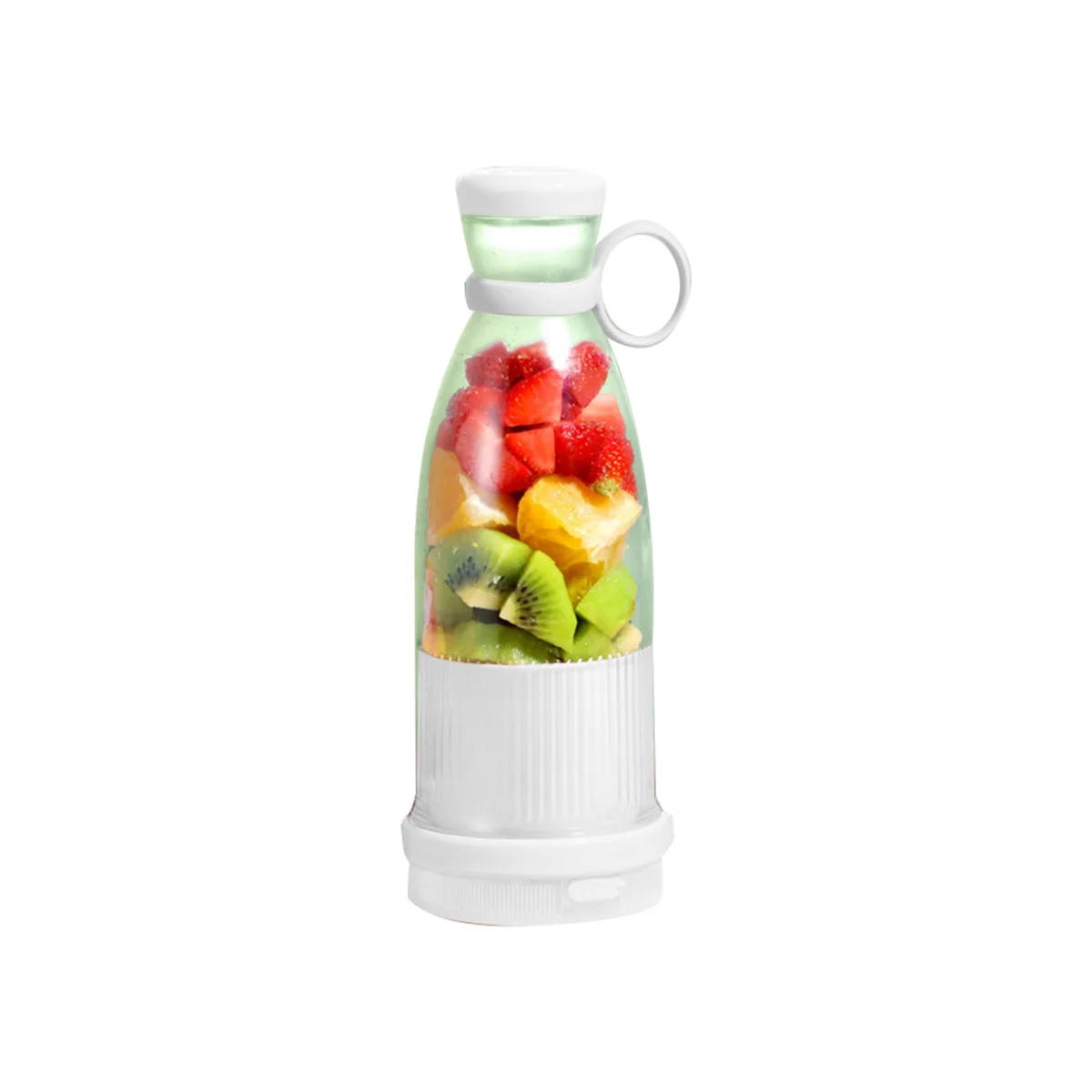 Rechargeable Mixers Fruit Juicers USB Portable Juice Bottle Mini Fast Electric Blender Smoothie Ice Maker White