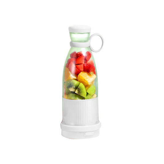 Rechargeable Mixers Fruit Juicers USB Portable Juice Bottle Mini Fast Electric Blender Smoothie Ice Maker White