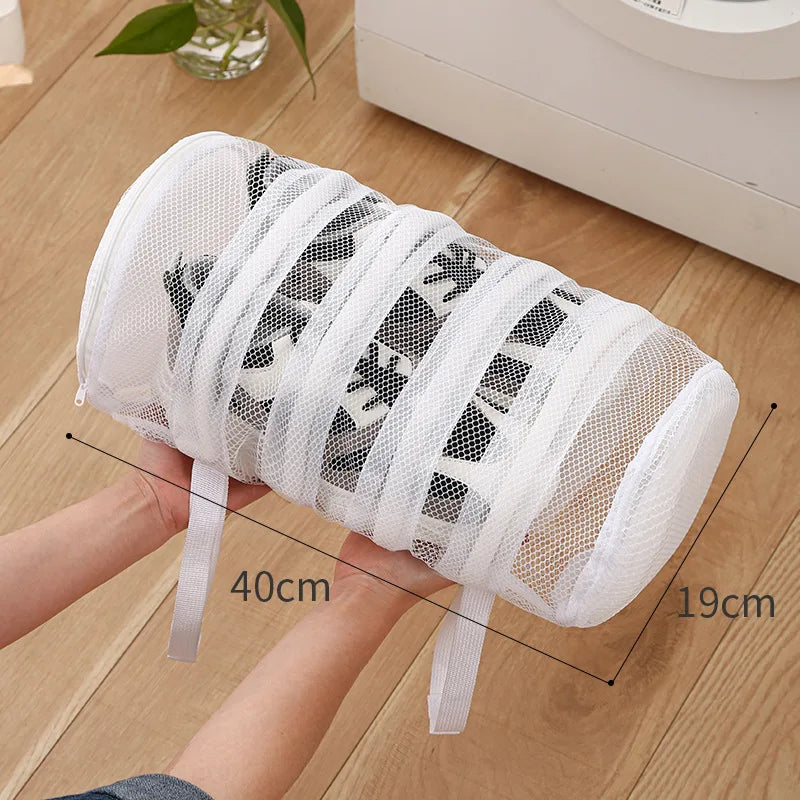 3pcs/set Mesh Laundry bag Washing Machine Shoes Bag Travel Storage bags Portable Anti-deformation Protective Clothes organizer