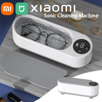 Xiaomi MIJIA 50HZ Vibration Ultrasonic Glasses Cleaning Machine Household Portable Watches Function Timer Cleaning Machine 450ml