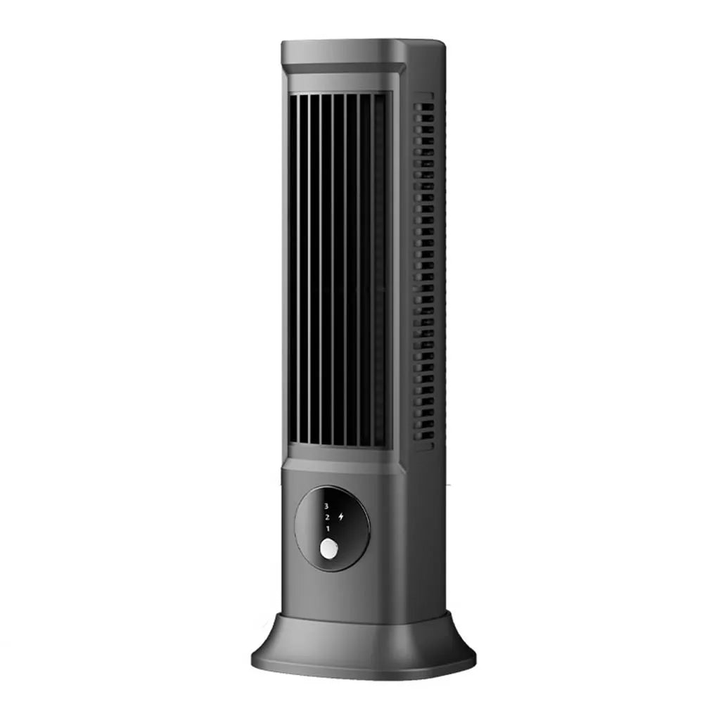 Desk Tower Fan USB Rechargeable 3 Speeds Quiet Air Cooler Tabletop Air Conditioner Vertical Horizontal Electric Fan