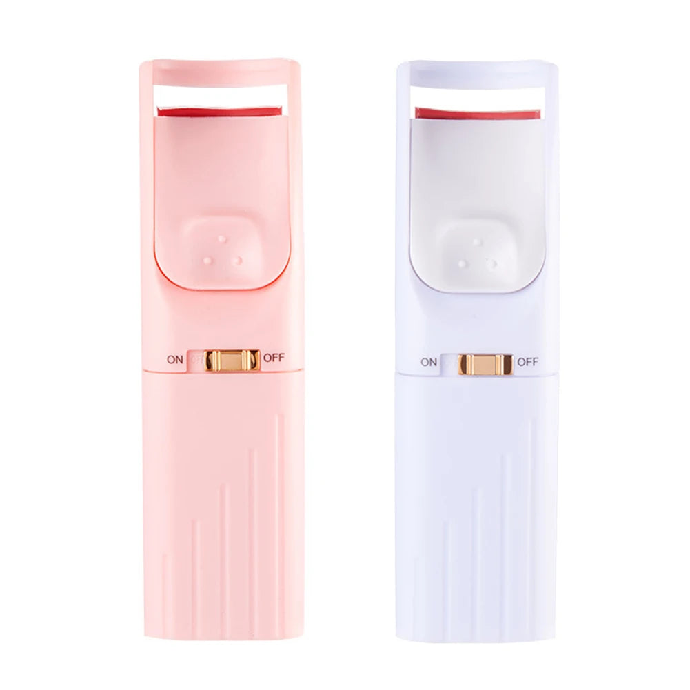 Electric Heated Eyelash Curler USB Rechargeable Eyelashes Curler Quick Heating Natural Eyelash Curler Long Lasting Makeup