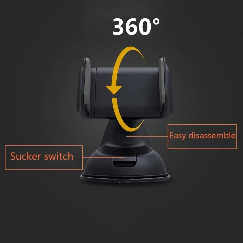 Universal Car Mobile Phone Holder 360 Degrees Rotation Dashboard Suction Mount Stand Cell Phone Holder For Mobile Phone Car Brac