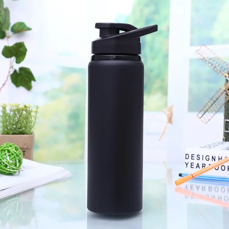 Portable Stainless Steel Water Bottle Bicycle Riding Drinking Water Bottle Outdoor Sport Travel Mug Metal Stainless Steel Bottle