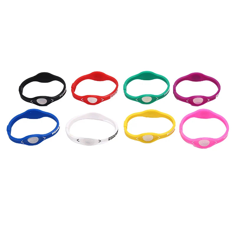 1pc Power Balance Energy Health Bracelet For Sport Wristbands Ion Silicone Band Gift