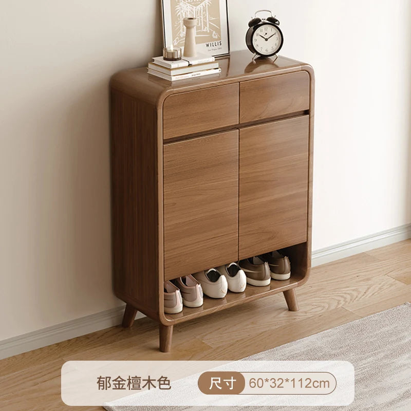 Wood Drawer Shoe Cabinet Adjustable Vertical Modern Storage Shoe Rack Home Organization Schuhe Schrank Hallway Furniture