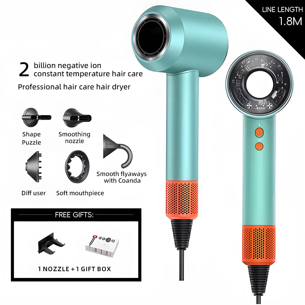 New high-speed hairdryer for home use with negative ion hair protection, high power quick-drying electric hairdryer