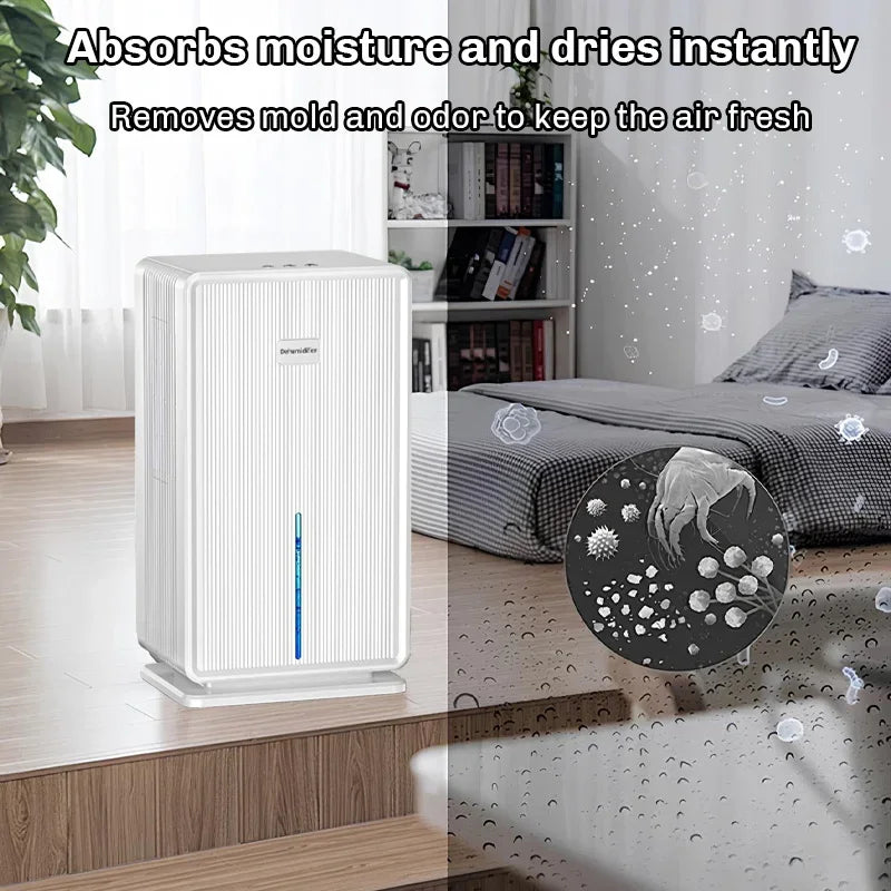 Electric Air Dehumidifier Compressor Home DehumidifierFor Bathroom Basement Air Dryer For Indoor Moisture Absorber Machine EU/US