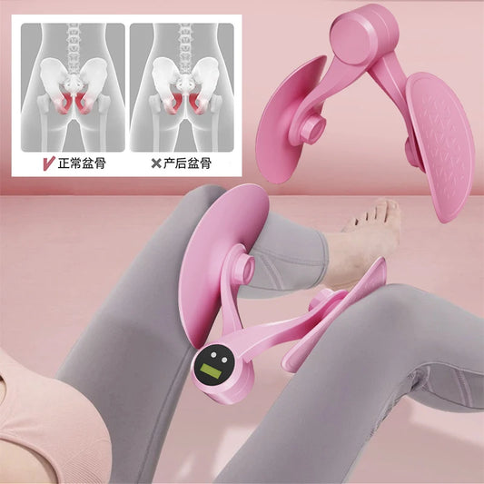 1 Pc Pelvic Floor Muscle Trainer, Multifunctional Thigh Exerciser, For Postpartum Recovery, Body Shaping, Leg & Butt Training