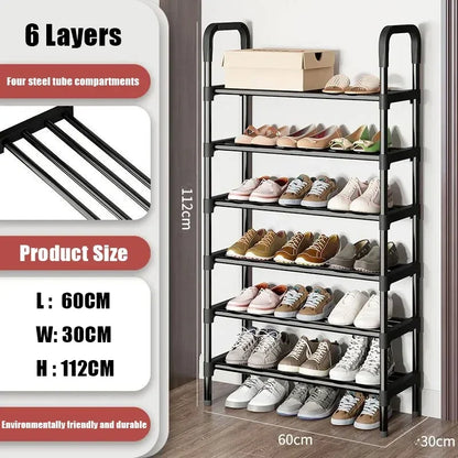 Simple Metal Shoe Rack Multilaye Metal Shoes Rack Space Saving And Simple Shoes Shelves Cabints Space Black Elevated Shoe Racks