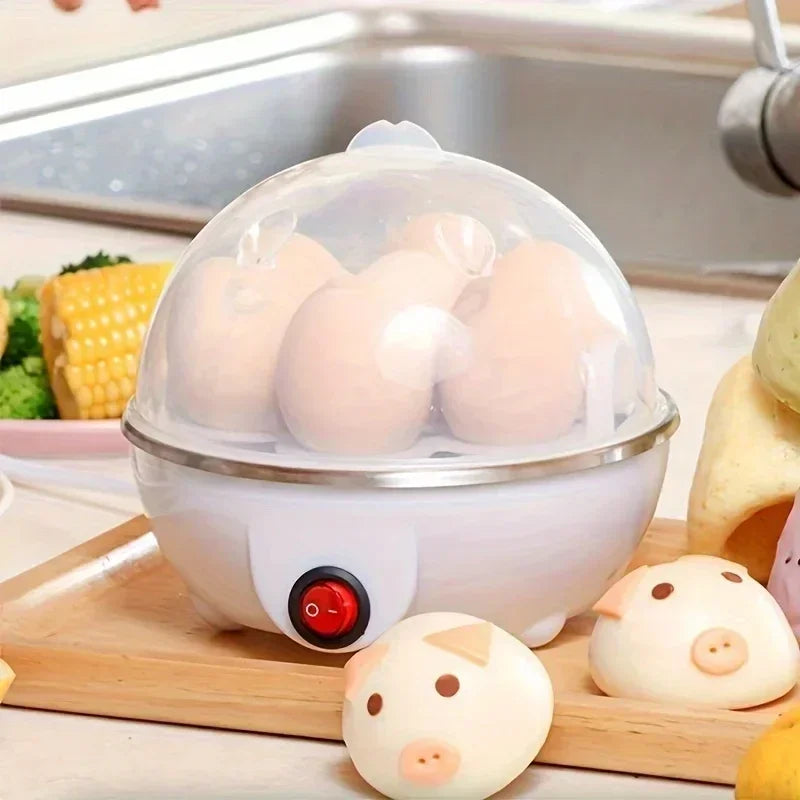 Electric Egg Cooker Single Egg Boiler Mini Steamer Kitchen Steamed Rapid Breakfast Cooking Appliances Kitchen Cooking Machine