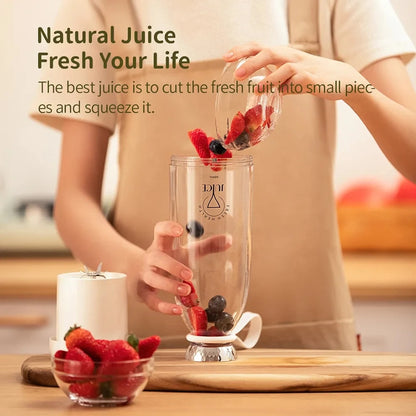 Portable juicer Fresh Juice Bottle Blender Plus 500ml Wireless Fruit Mixers 6 Blades 2400mAh Food Milkshake Ice Crush Cup