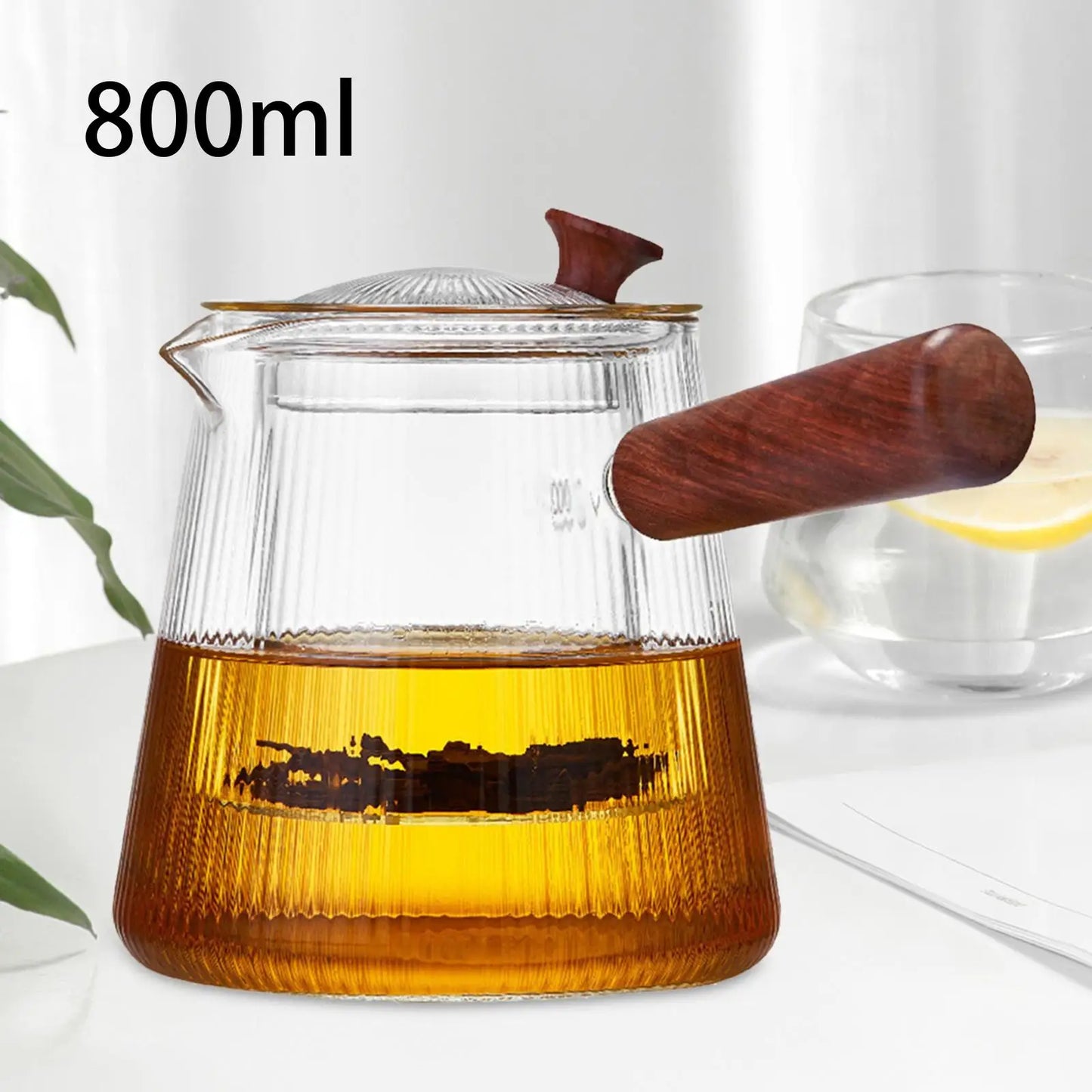 Elegant Glass Teapot Infuser Set - Modern Tea Brewer for Home And Outdoors