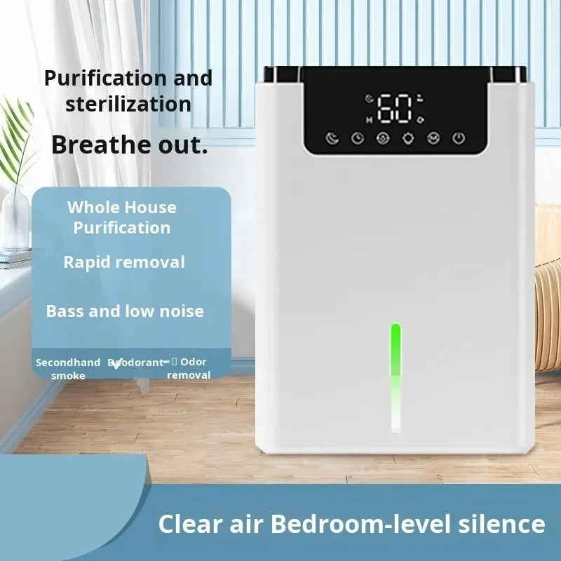 40W Air Dehumidifier Mute Moisture Absorbers Machine Air Dryer 2200ml Water Tank with LED Display and Touch Control Single Core