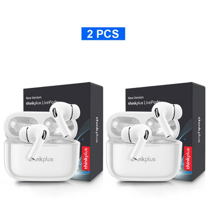 Original Thinkplus Wireless Bluetooth Earphones ANC Noise Reduction Earbuds HD Mic Call Gamer Earbuds LED Touch Screen Control