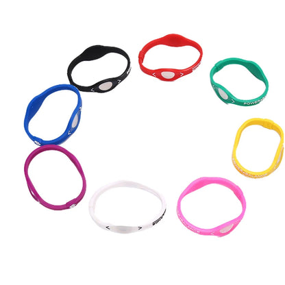 1pc Power Balance Energy Health Bracelet For Sport Wristbands Ion Silicone Band Gift