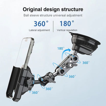 Universal Sucker Car Phone Holder 360° Rotatable Windshield Car Dashboard Mobile Cell Support Bracket GPS Support Hanging Holder