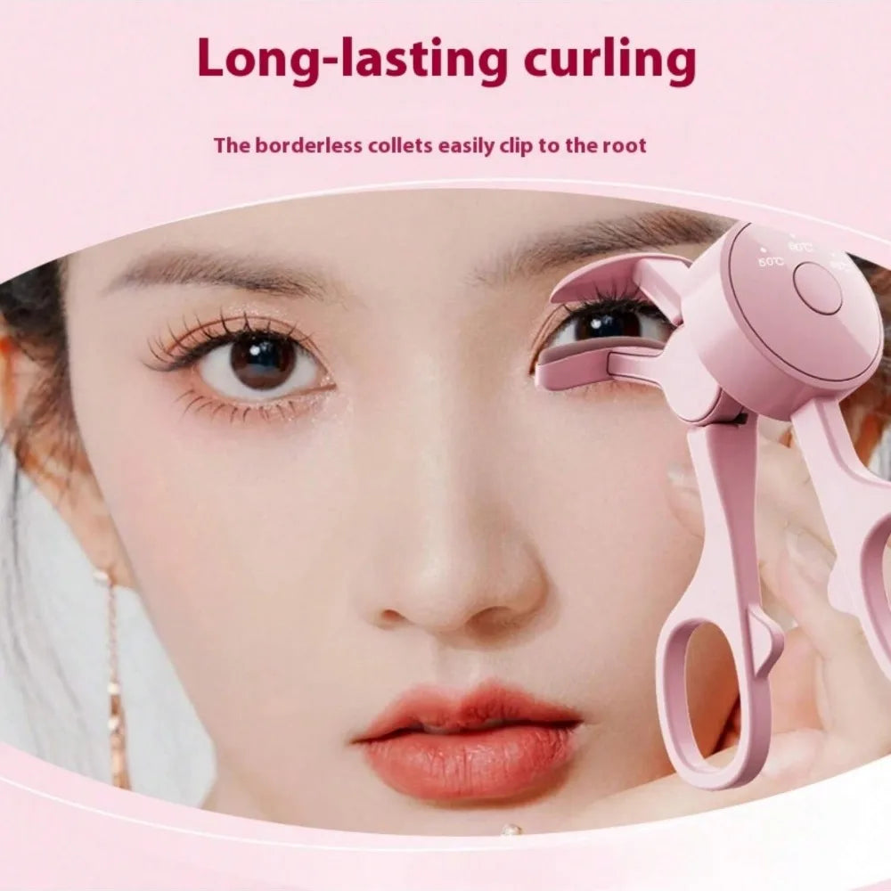 Electric Eyelash Curler Heating Tool USB Rechargeable Portable Eyelash Clipper for Curling Heated Eyelash Curler Cosmetic Tools