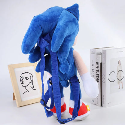 Sonic The Hedgehog Cute Plushes Backpacks Cartoon Fashion 3D Mini Women's Backpack Large Capacity Children's Kawaii Schoolbag