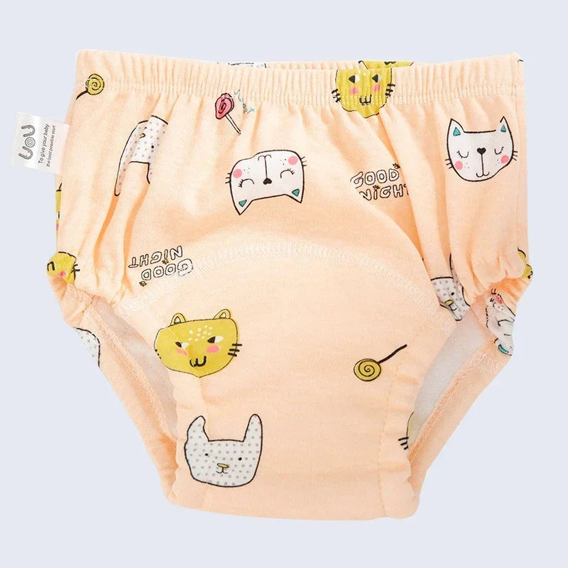 6 Layers of Waterproof and Reusable Cotton Baby Training Pants Baby Shorts Underwear Baby Diapers Diapers Underwear Diaper