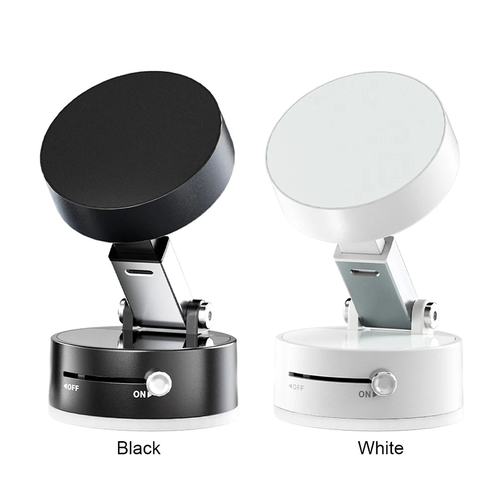 Vacuum Magnetic Suction Cup Phone Holder Double-Sided Suction Cup Phone Stand Magnetic Suction Phone Mount for Car Dashboard